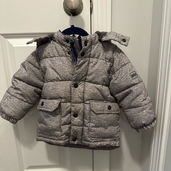 Baby Gap gray winter coat 12-18months - Picture 2 of 4